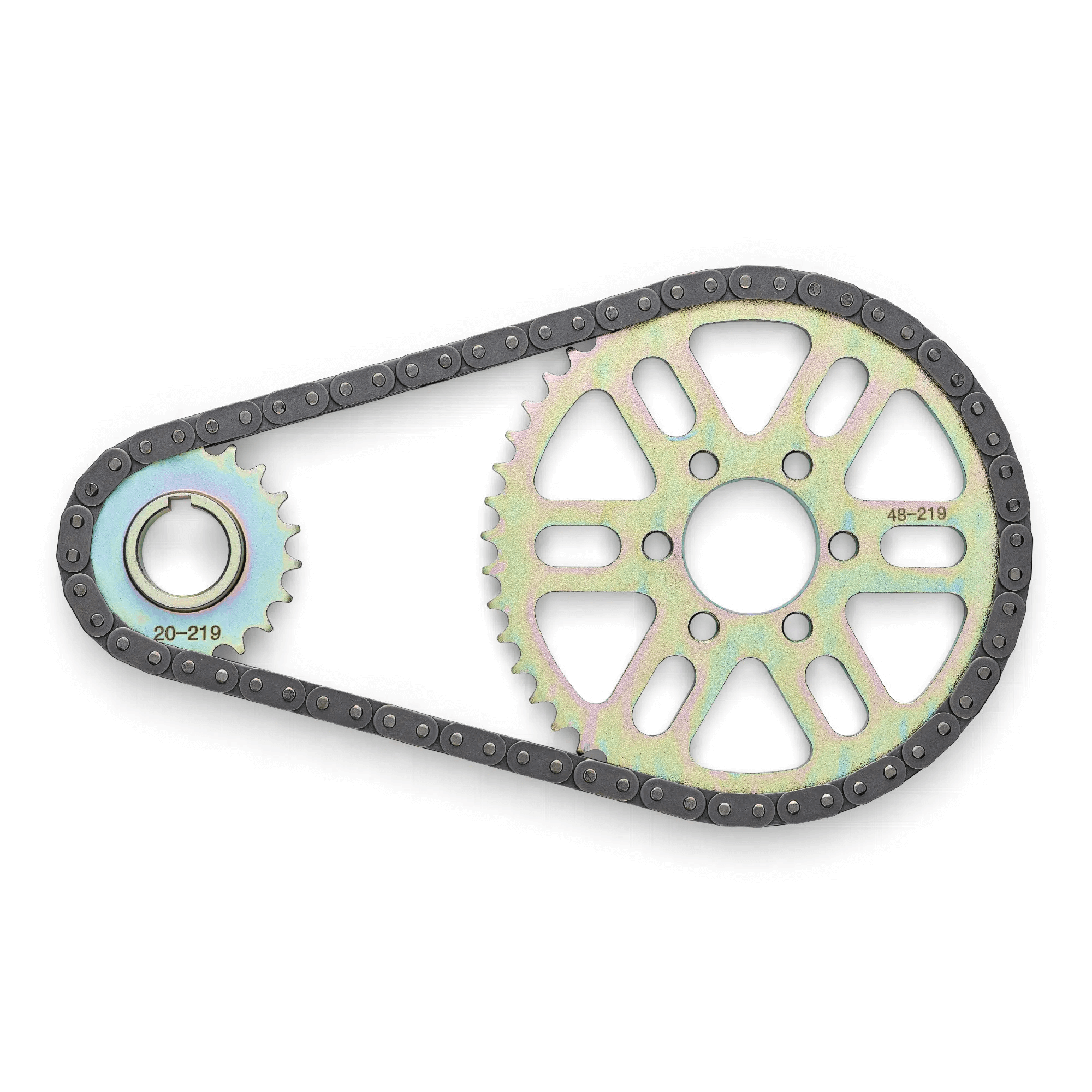 detailed image showing how the 219 chain conversion kit works for surron light bee available in melbourne