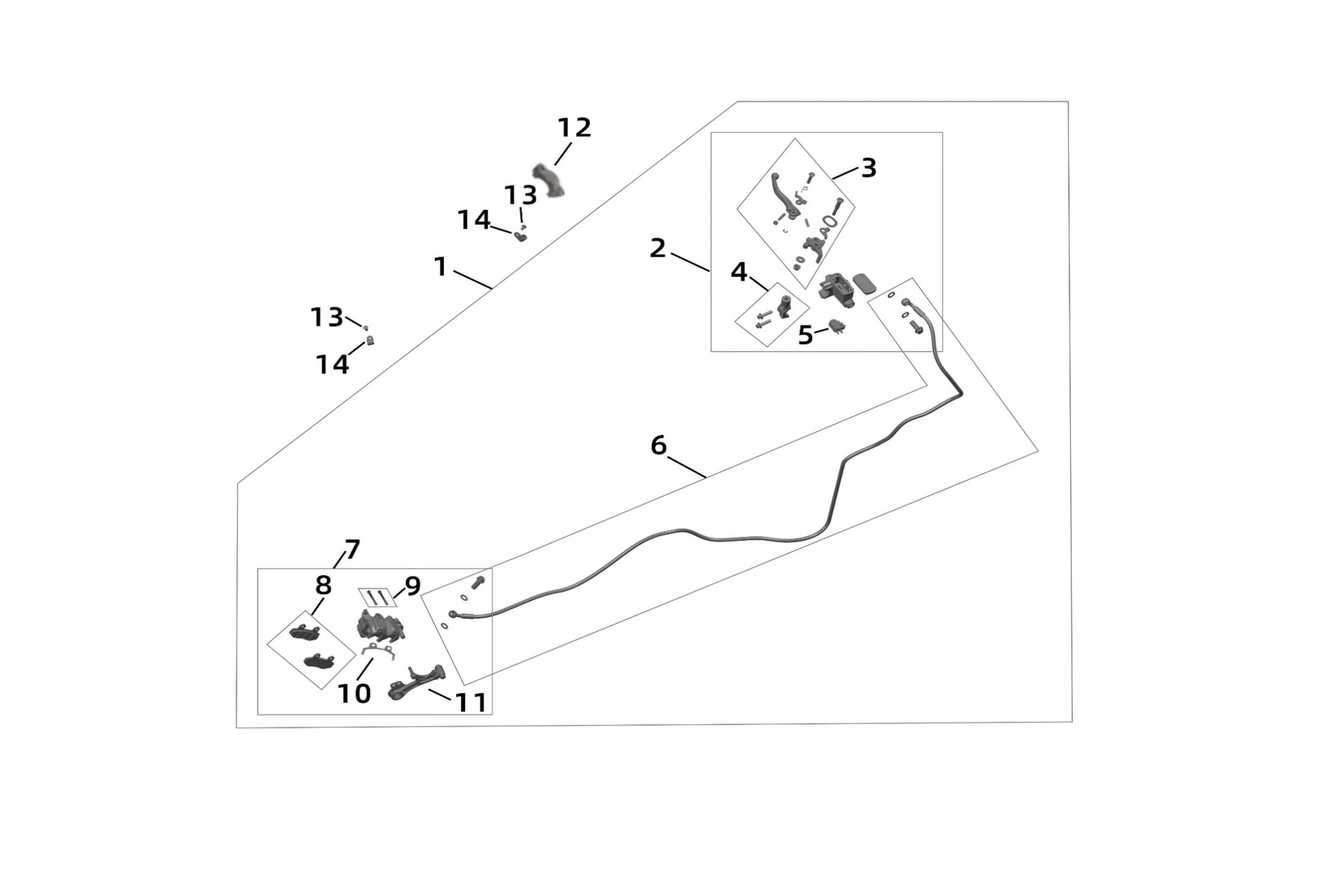 Sur-Ron Ultra Bee Brake Pads Pin – fitment diagram (part 52194-YQ5A-0000)