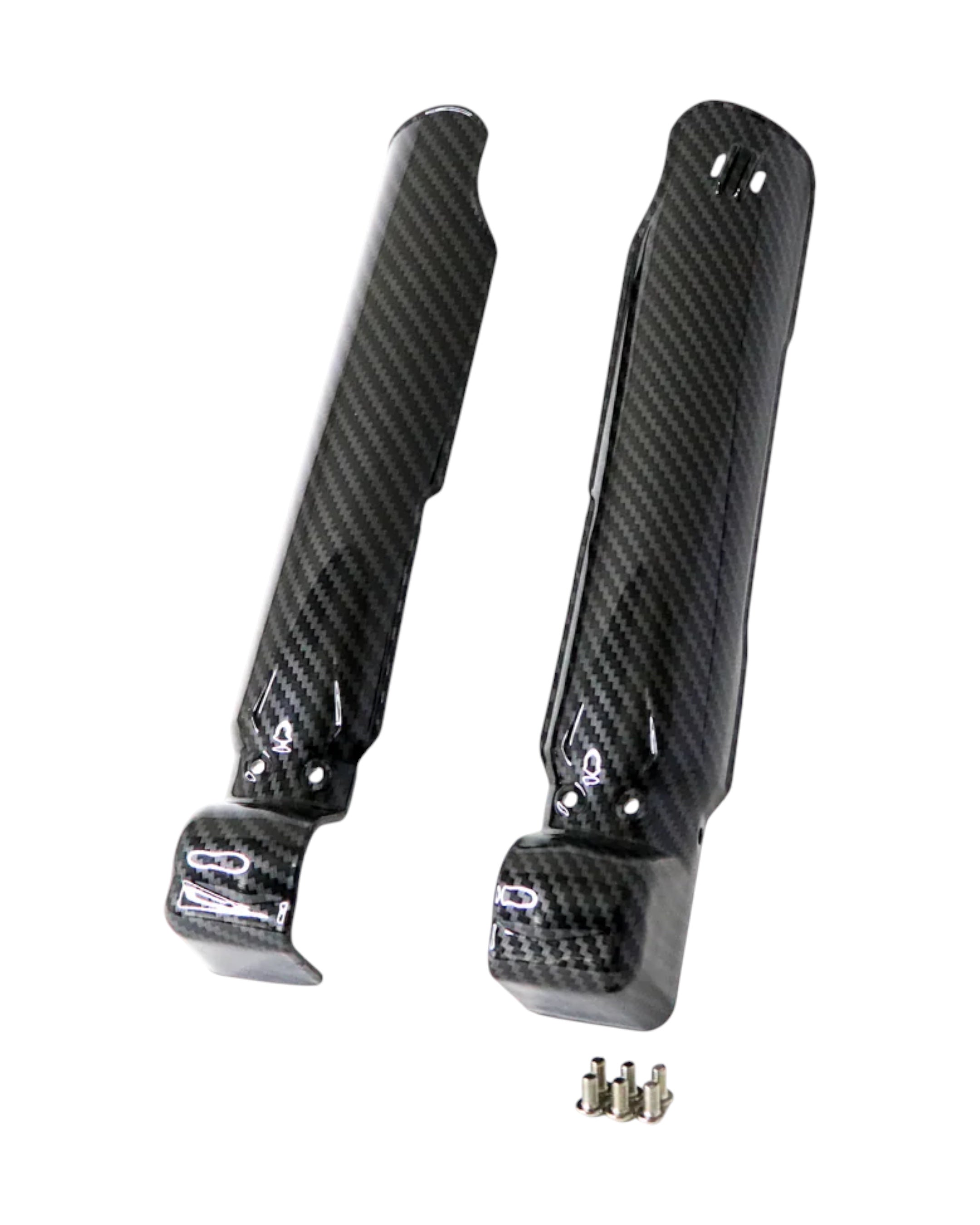 Carbon Style Fork Guards for Sur-Ron Light Bee — Ride Panther carbon fiber for electric bikes