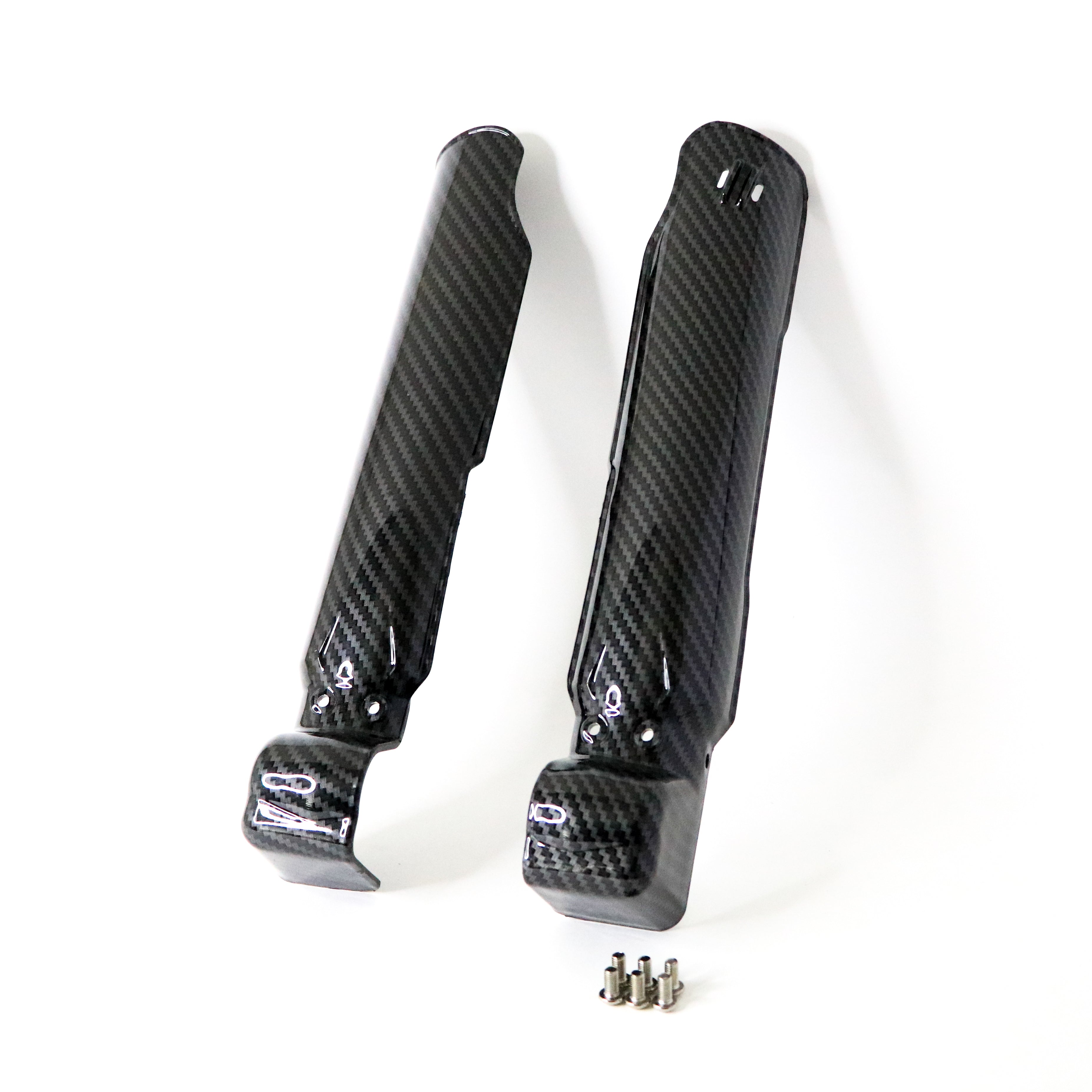 Carbon Style Fork Guards for Surron Light Bee Models