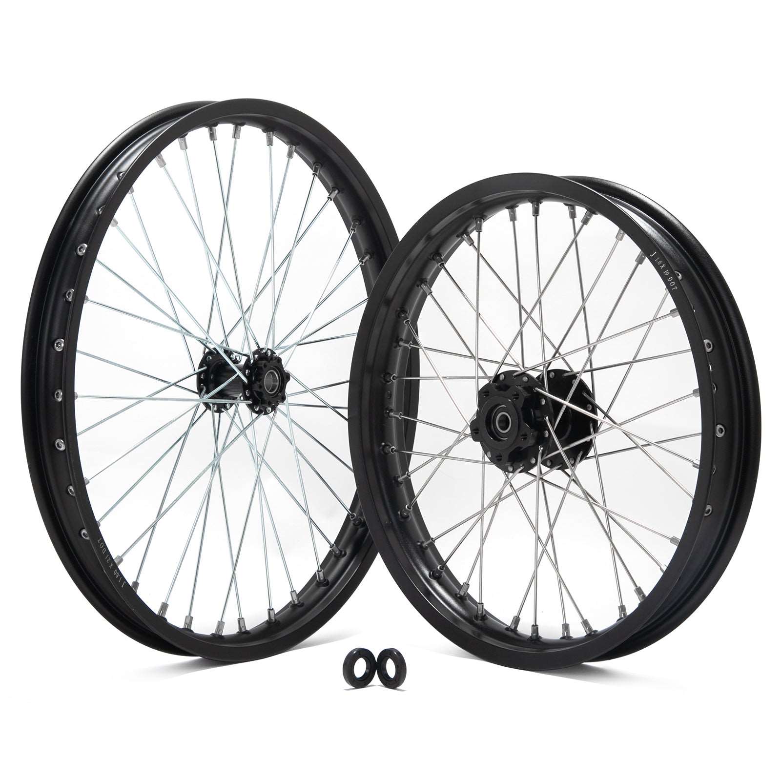 Surron 21/18 18/21 wheel set with black hubs high quality aftermarket wheel set for surron light bee